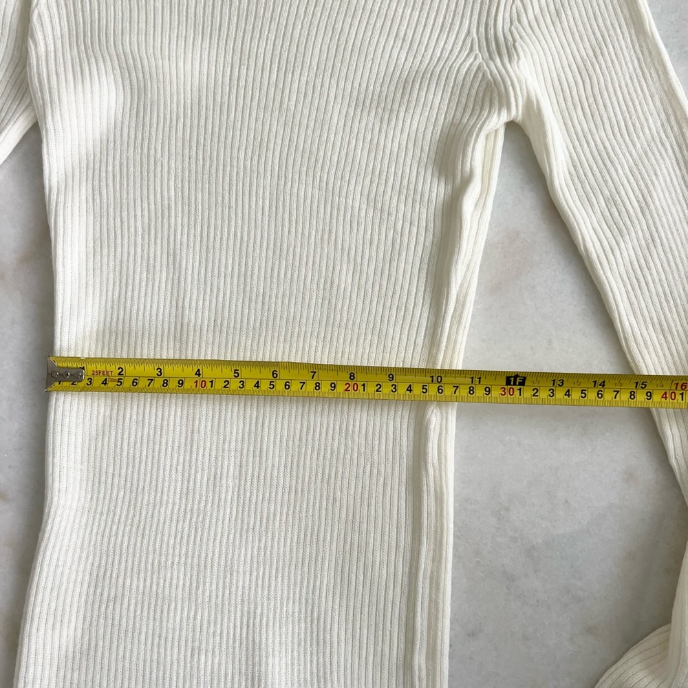 Set of 2 Dresses! Turtleneck Midi Brave Soul London Fitted Ribbed White & Black - Picture 11 of 12